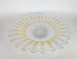 Murano - XL plafonniere - glas met ingesloten goud deeltjes - Italie - 3e kwart 20e eeuw