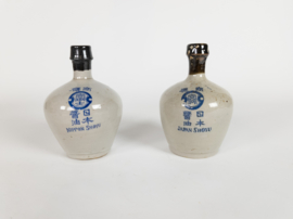 Japanse soja-flessen - steengoed met zoutglazuur - Japan Shoyu’  - ‘Nippon Shoyu’ - Japan - 2e helft 20e eeuw