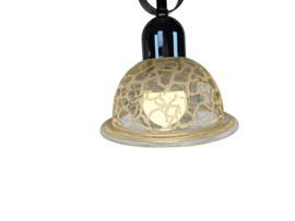 Murano -  hanglamp - kristal- chroom - Italie - mid century modern