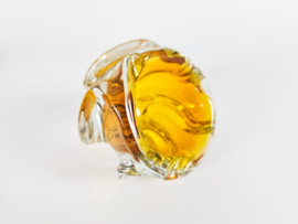 Josef Hospodska - Tsjechië - glasdesign - twisted vase  - Chribska glassworks - 60's