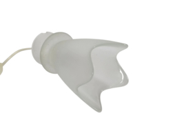 'Tullip' - gesatineerd glas - 2 x tafellampjes - Duitslande - 3e kwart 20e eeuw