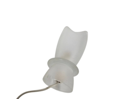 'Tullip' - gesatineerd glas - 2 x tafellampjes - Duitslande - 3e kwart 20e eeuw