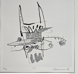 Mohammed Quraish -zeefdruk - oplage 61 van 100 - 1990-2000