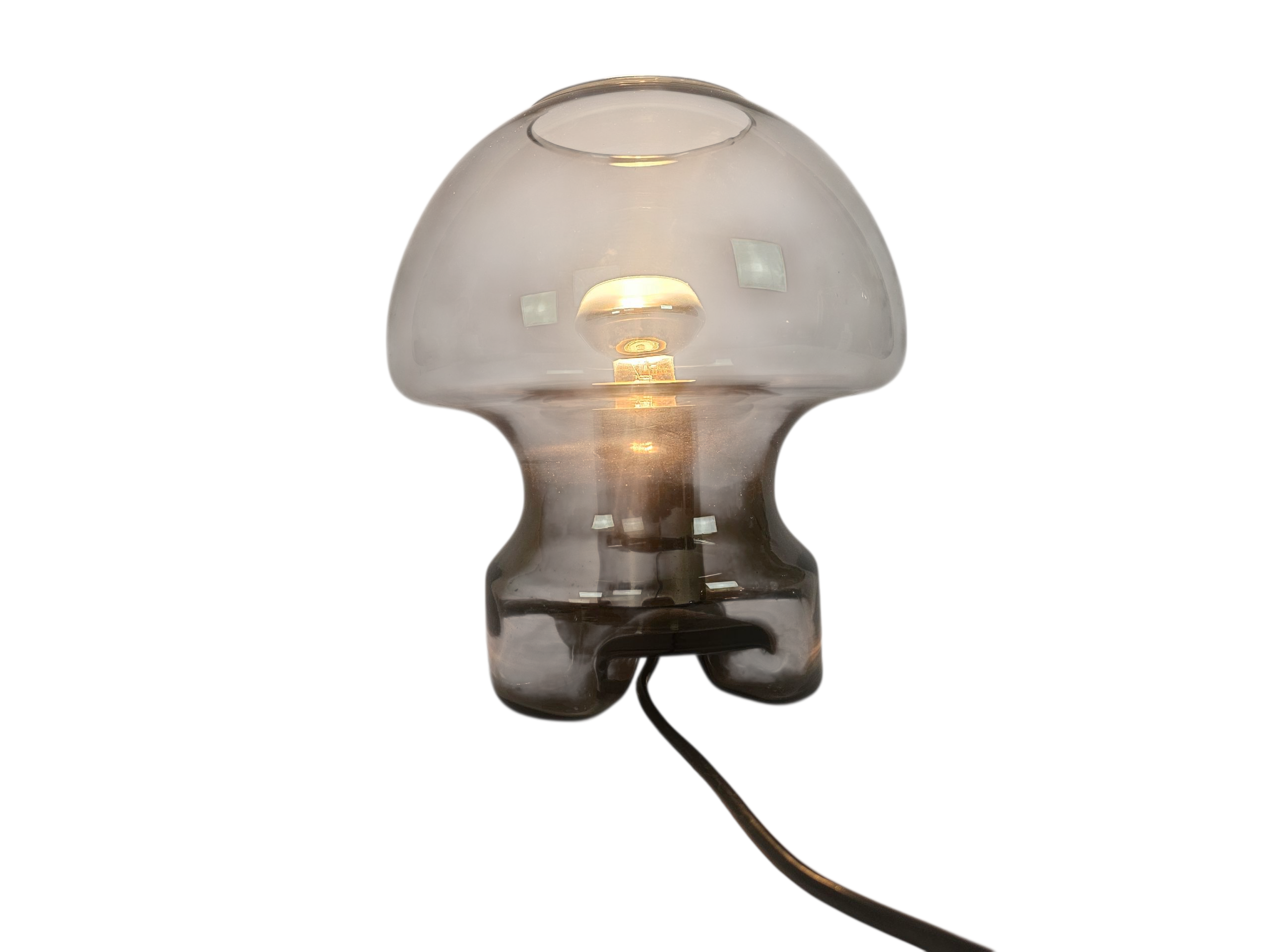 Süssmuth Leuchten - Mushroom Lamp - 'Smoked' glas - Germany - 1970's