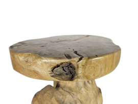 Teakhout - Krukje - Bijzettafeltje -  naturel