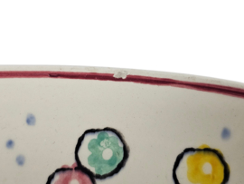SMF Schramberg - Eva Zeisel - majolica - aardewerk - botervloot - fruitschaal - 2e kwart 20e eeuw