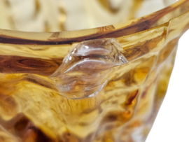 Ingrid Glashütte -  "Bark Textured" vaas-  W-Germany - 1970's