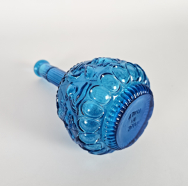 Empoli glas - Vintage vaas - Zodiac Dierenriem - helder blauw - Italie - 60's