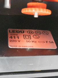 Ledu - tafellamp - model 411 - halogeen - Made in Sweden - 80's