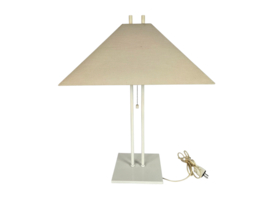 Dijkstra - Dijkstra Holland - Hollywood Regency stijl - wit - beige - tafellamp - 70's