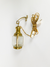 Messing - lantaarn - muurlamp - wandlamp - 1e kwart 20e eeuw