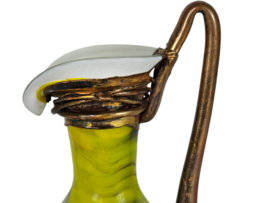 Tubi Vadan - Glas, gefuseerd met Iri(di)serend Koper/Brons | Roemenië, 1970-1990.