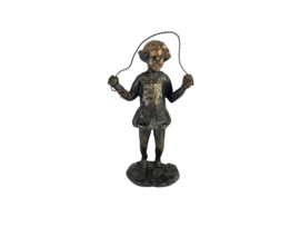 Astrid Veldhuyzen-Koppen - meisje met springtouw - sculptuur - 1990s