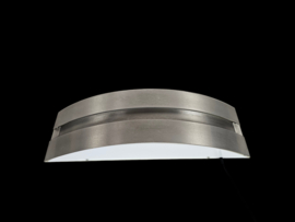 Dutch design - Hala Zeist - geborsteld staal - zilver - 80's