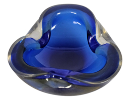 Murano - Murano Sommerso - asbak - schaal - cobalt blauw - 1960's