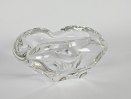 Kristalunie Maastricht - Max Verboeket  - transparant dubbelwandige vaas - 1960´s