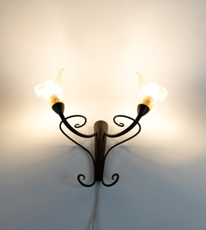Herhaald Horzel Monument LAM - Lightning - wandlamp - Made in Italy - metaal - mond geblazen glas -  2000 | Wandlampen | retroXL