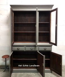 Hoge Buffetkast/Vitrinekast / Lade / r4602