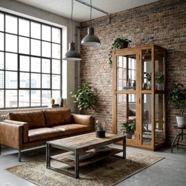 Vitrinekast / Etalagekast met Spiegel – Karakter & Klasse