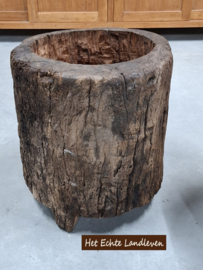 Boomstam Plantenbak op Pootjes – Stoer & Natuurlijk