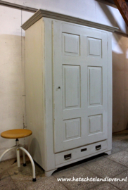 Landelijke brocante stoere kast / e 2157