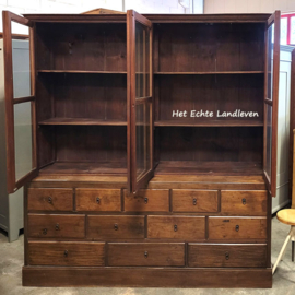 Vintage Apothekerskast met 12 Lades /a 4637