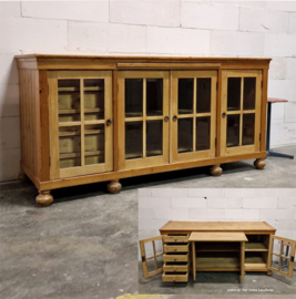 Groot Dressoir met lade en bureaublad  a 4499