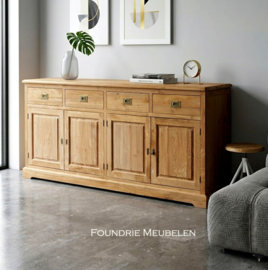 Breed Teakhouten Dressoir