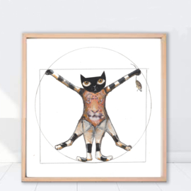 Artprint Cats got talent 'Leonardo da Cat'