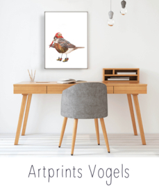 Artprints vogels - Een tuin vol karakter