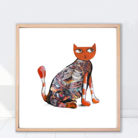 Artprint Cats got talent  'Orange is the new black'