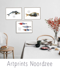 Artprints Noordzee vol Karakter