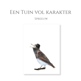 Artprints vogels - Een tuin vol karakter