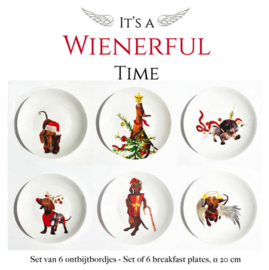 It’s a wienerful Time - Set van 6 ontbijtborden