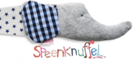 Olifantje speenknuffel 'Tom'