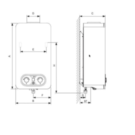 Doorstromer 9L Bosch Therm 4300 (Propaan)