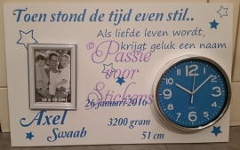 Toen stond de tijd even stil...Als liefde leven wordt....40x60cm