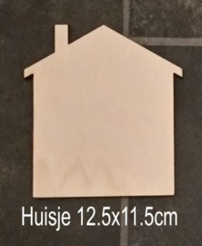Huisje 12,5x11,5cm