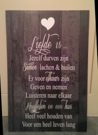 LIefde is..(behang)