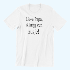 Lieve Papa..ik krijg een broertje/zusje!