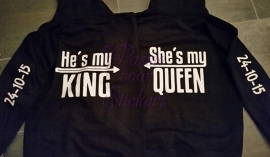 King & Queen met pijl