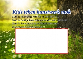 Kids teken kunstwerkmok