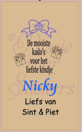 Sinterklaas zak kado