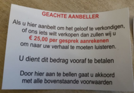 Geachte aanbeller