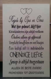 Regels bij Opa en Oma (hartjes)