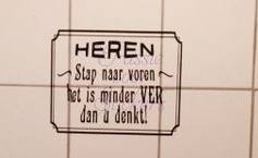 Sticker voor urinoir