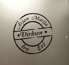 Deur/naam sticker