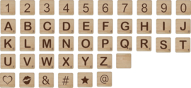 Scrabble letters