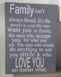 Family isn't always blood