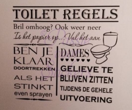 Toilet Regels Dames